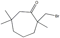 2-Bromomethyl-2,6,6-trimethylcycloheptanone 结构式