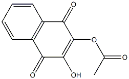 2-Acetoxy-3-hydroxy-1,4-naphthoquinone 结构式