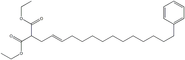 [(E)-14-Phenyl-2-tetradecenyl]malonic acid diethyl ester 结构式