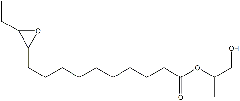 11,12-Epoxytetradecanoic acid 2-hydroxy-1-methylethyl ester 结构式