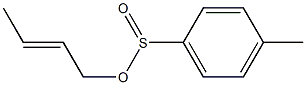 4-Methylbenzenesulfinic acid (2E)-2-buten-1-yl ester 结构式