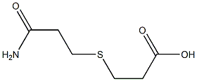 3-(2-Carbamoylethylthio)propionic acid 结构式