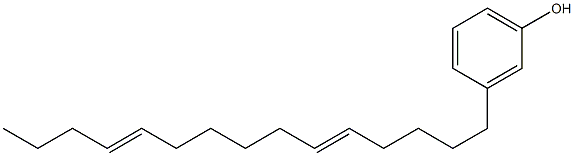 3-(5,11-Pentadecadienyl)phenol 结构式