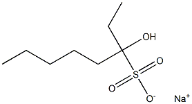 3-Hydroxyoctane-3-sulfonic acid sodium salt 结构式