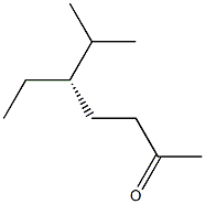 [S,(-)]-5-Ethyl-6-methyl-2-heptanone 结构式