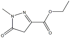 1-Methyl-5-oxo-2-pyrazoline-3-carboxylic acid ethyl ester 结构式