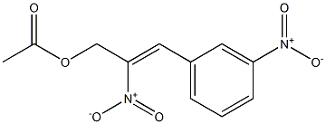Acetic acid 2-nitro-3-[3-nitrophenyl]-2-propenyl ester 结构式