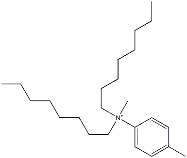 N-(4-Methylphenyl)-N-methyl-N,N-dioctylammonium 结构式