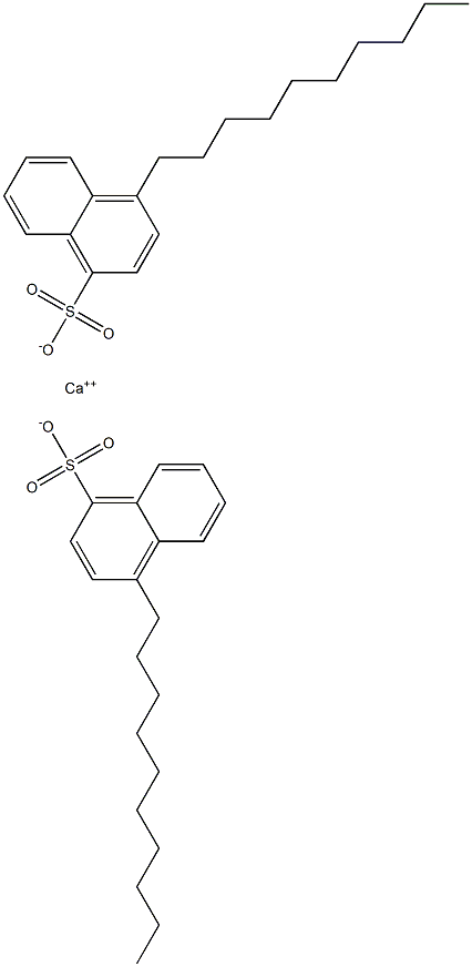 Bis(4-decyl-1-naphthalenesulfonic acid)calcium salt 结构式