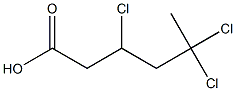 3,5,5-Trichlorohexanoic acid 结构式