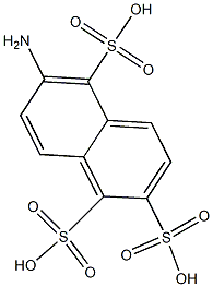 6-Amino-1,2,5-naphthalenetrisulfonic acid 结构式