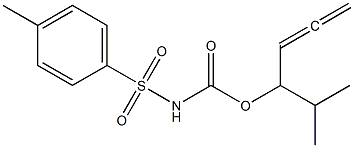 Tosylcarbamic acid 1-isopropyl-2,3-butadienyl ester 结构式
