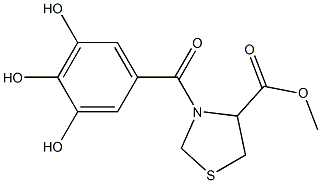 3-Galloylthiazolidine-4-carboxylic acid methyl ester 结构式