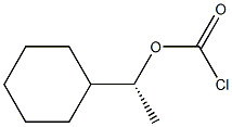 Chloridocarbonic acid (1R)-1-cyclohexylethyl ester 结构式