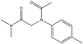 N-(Dimethylcarbamoylmethyl)-N-p-tolylacetamide 结构式