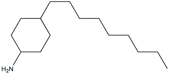 4-Nonylcyclohexanamine 结构式