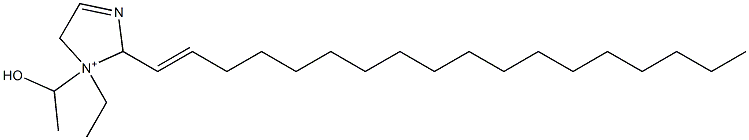 1-Ethyl-1-(1-hydroxyethyl)-2-(1-octadecenyl)-3-imidazoline-1-ium 结构式