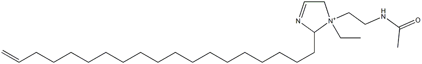 1-[2-(Acetylamino)ethyl]-1-ethyl-2-(18-nonadecenyl)-3-imidazoline-1-ium 结构式