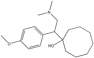1-[1-(4-Methoxyphenyl)-2-dimethylaminoethyl]cyclooctanol 结构式