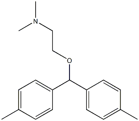 N,N-Dimethyl-2-[bis(4-methylphenyl)methoxy]ethanamine 结构式