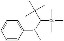 1-(Trimethylgermyl)-N-phenyl-N-methyl-2,2-dimethylpropan-1-amine 结构式