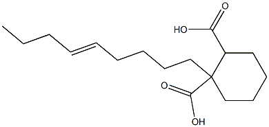 Cyclohexane-1,2-dicarboxylic acid hydrogen 1-(5-nonenyl) ester 结构式