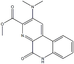 2-(Dimethylamino)-3-(methoxycarbonyl)benzo[f][1,7]naphthyridin-5(6H)-one 结构式