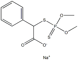 2-(Dimethoxythiophosphinoylthio)-2-phenylacetic acid sodium salt 结构式