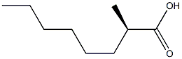 (R)-2-Methyloctanoic acid 结构式