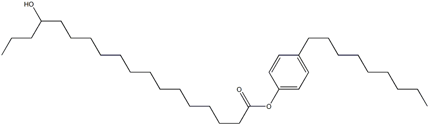 15-Hydroxystearic acid 4-nonylphenyl ester 结构式