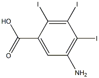 Aminotriiodobenzoic acid 结构式