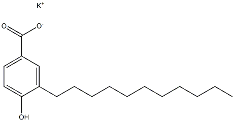 3-Undecyl-4-hydroxybenzoic acid potassium salt 结构式