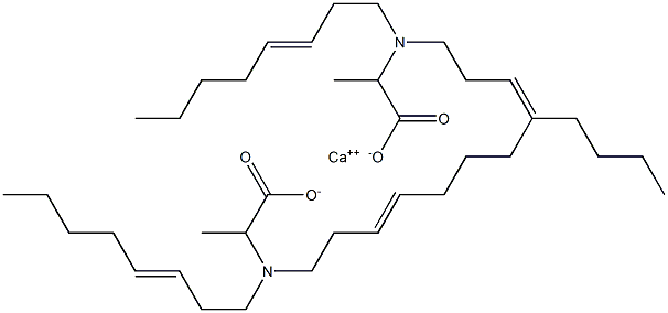 Bis[2-[di(3-octenyl)amino]propanoic acid]calcium salt 结构式