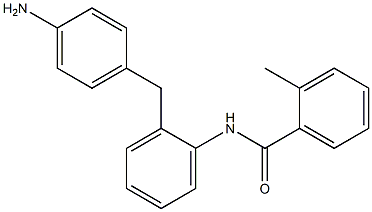 4-[2-[(2-Methylbenzoyl)amino]benzyl]aniline 结构式