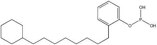 Phosphorous acid cyclohexyloctylphenyl ester 结构式