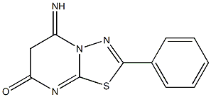5-Imino-2-phenyl-6H-1,3,4-thiadiazolo[3,2-a]pyrimidin-7(5H)-one 结构式