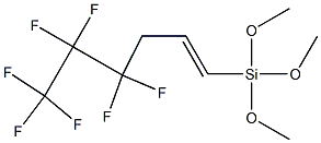 1-[Trimethoxysilyl]-4,4,5,5,6,6,6-heptafluoro-1-hexene 结构式