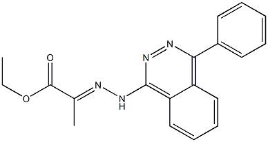 2-[2-(4-Phenylphthalazine-1-yl)hydrazono]propanoic acid ethyl ester 结构式