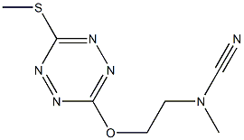 6-[2-(Methylcyanoamino)ethoxy]-3-methylthio-1,2,4,5-tetrazine 结构式