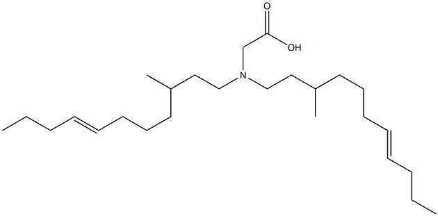 N,N-Bis(3-methyl-7-undecenyl)glycine 结构式