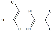 2,2-Dichloro-N-(trichloroethenyl)ethanimidamide 结构式