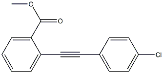 2-(4-Chlorophenylethynyl)benzoic acid methyl ester 结构式