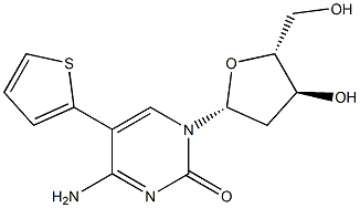 5-(2-Thienyl)-2'-deoxycytidine 结构式