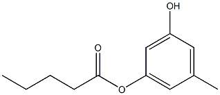 Valeric acid 3-hydroxy-5-methylphenyl ester 结构式