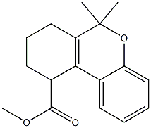 7,8,9,10-Tetrahydro-6,6-dimethyl-6H-dibenzo[b,d]pyran-10-carboxylic acid methyl ester 结构式