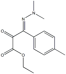 3-(Dimethylhydrazono)-3-(4-methylphenyl)pyruvic acid ethyl ester 结构式