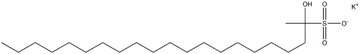 2-Hydroxyhenicosane-2-sulfonic acid potassium salt 结构式