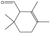 2,3,6,6-Tetramethyl-2-cyclohexene-1-carbaldehyde 结构式