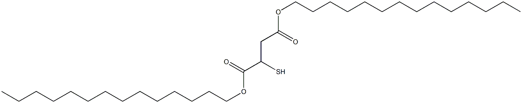 2-Mercaptosuccinic acid ditetradecyl ester 结构式