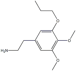 4,5-Dimethoxy-3-propoxyphenethylamine 结构式